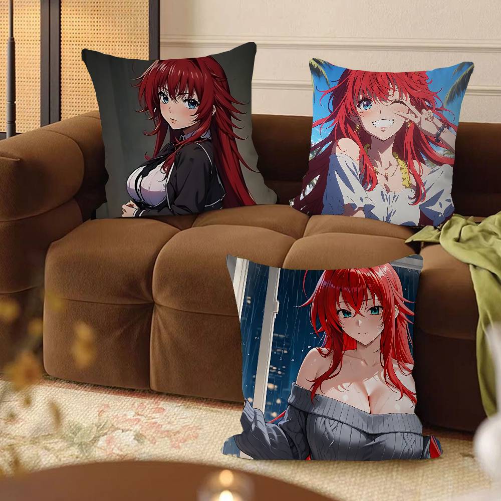 Anime Rias-Gremory Pillowcase Toon Gift Cushion Cover Bedroom Home Sofa Chair Seat Decor Pillow Case