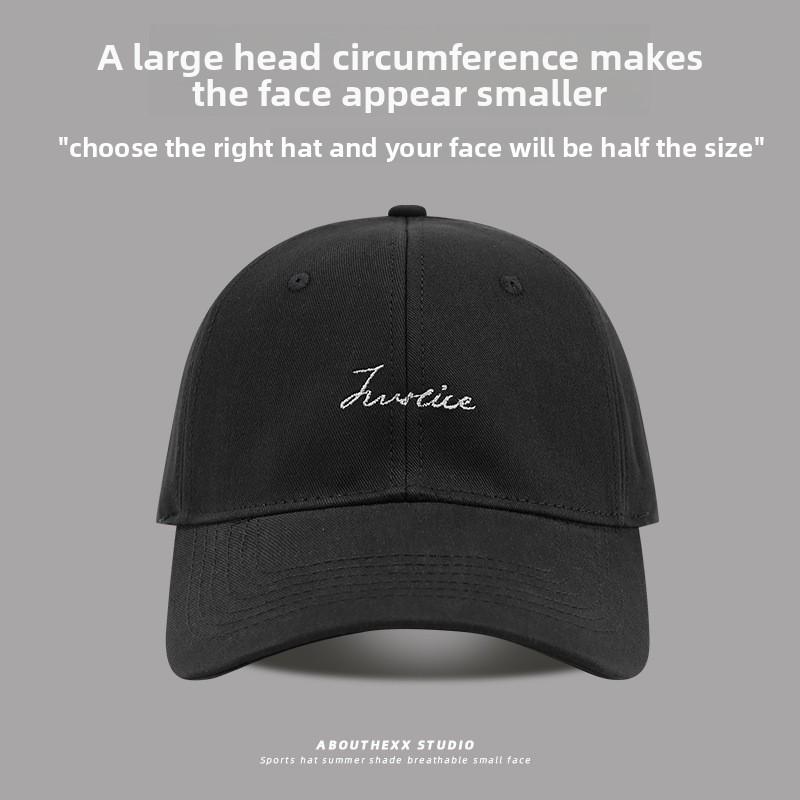 

Cotton Baseball Cap With Embroidered Letters For Summer Sun Protection And Casual Style чёрный