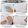 2pcs Clear Splash Guards - Heavy-Duty Transparent Bath Tub and Sink Splash Guards with Curved Design, Anti-Splash Barrier for Shower, Bathroom Sink