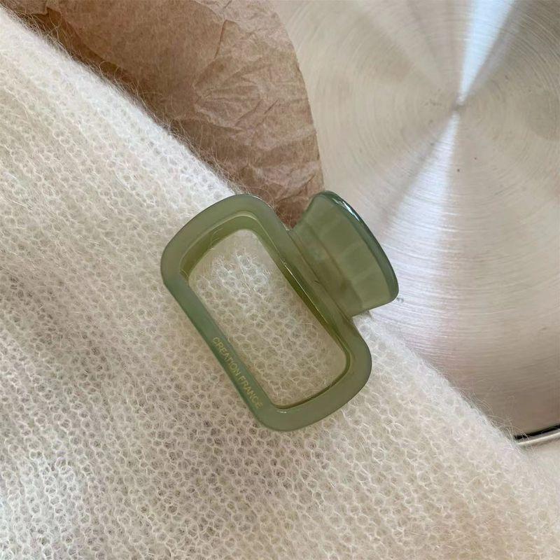 1 Stück Neue koreanische quadratische Acetat-Haarspange im Stil mit einer Hinterkopf-Klammer und einer kleinen Instagram-Haarspange zum Haifischfangen