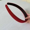 Velvet Sponge Headband for Girls: Wide-Brimmed Fashionable Headwear for Face Washing