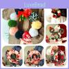 Luxurious Christmas Yarn Pom Pom Wreath With Vibrant Colors For Festive Decor