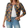 Women's Fashionable, Casual, Comfortable Halloween Print Cardigan Jacket