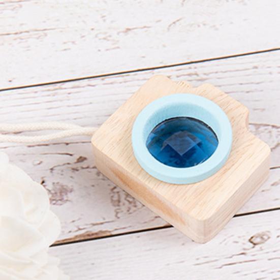 Kaleidoscope Toy with Hanging Rope Simulation Bee Eye Effect Kids Wooden