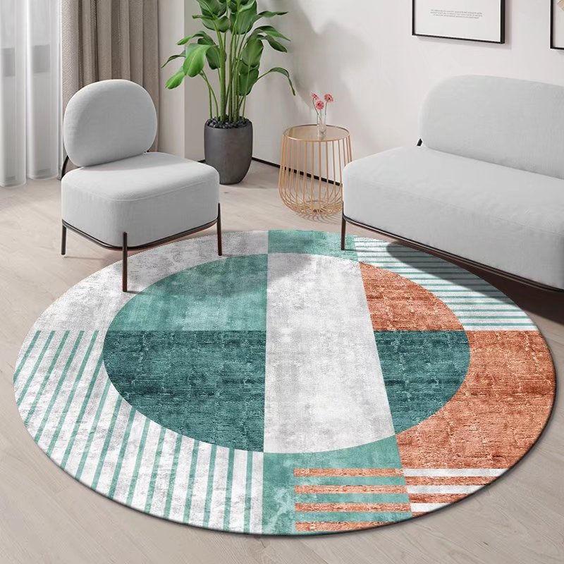 Round Carpet Nordic Living Room Light Luxury Carpet Home Bedroom Cradle Swivel Chair Anti Dirty Simple Study Room