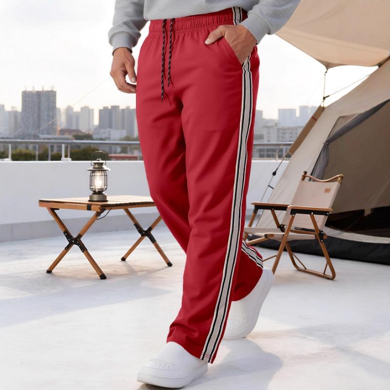 25 Men's Trendy Sports Loose Sweatpants with Pocket Zippers, Trendy Factory Jogging Casual Pants