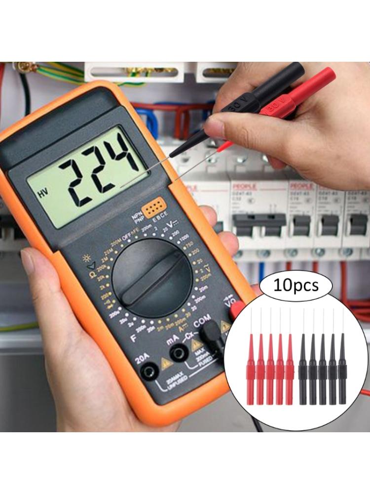 Sonde de test à aiguille pour multimètre, testeur de multimètre, 0,7 mm, non destructive