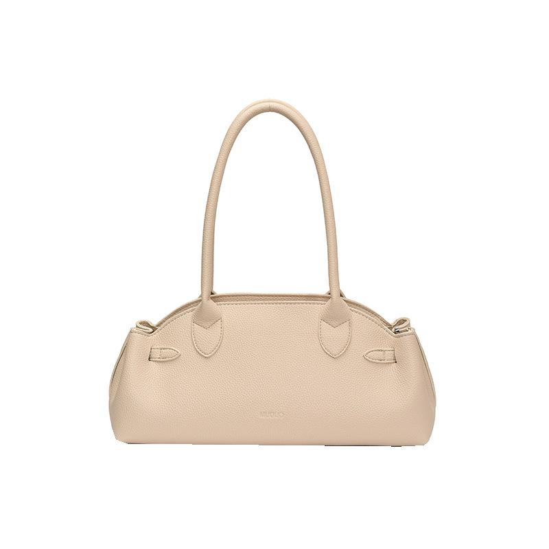 Niche Underarm Bag Women's High-end Shoulder Bag Simple Solid Color Baguette Bag Versatile Tote Bag