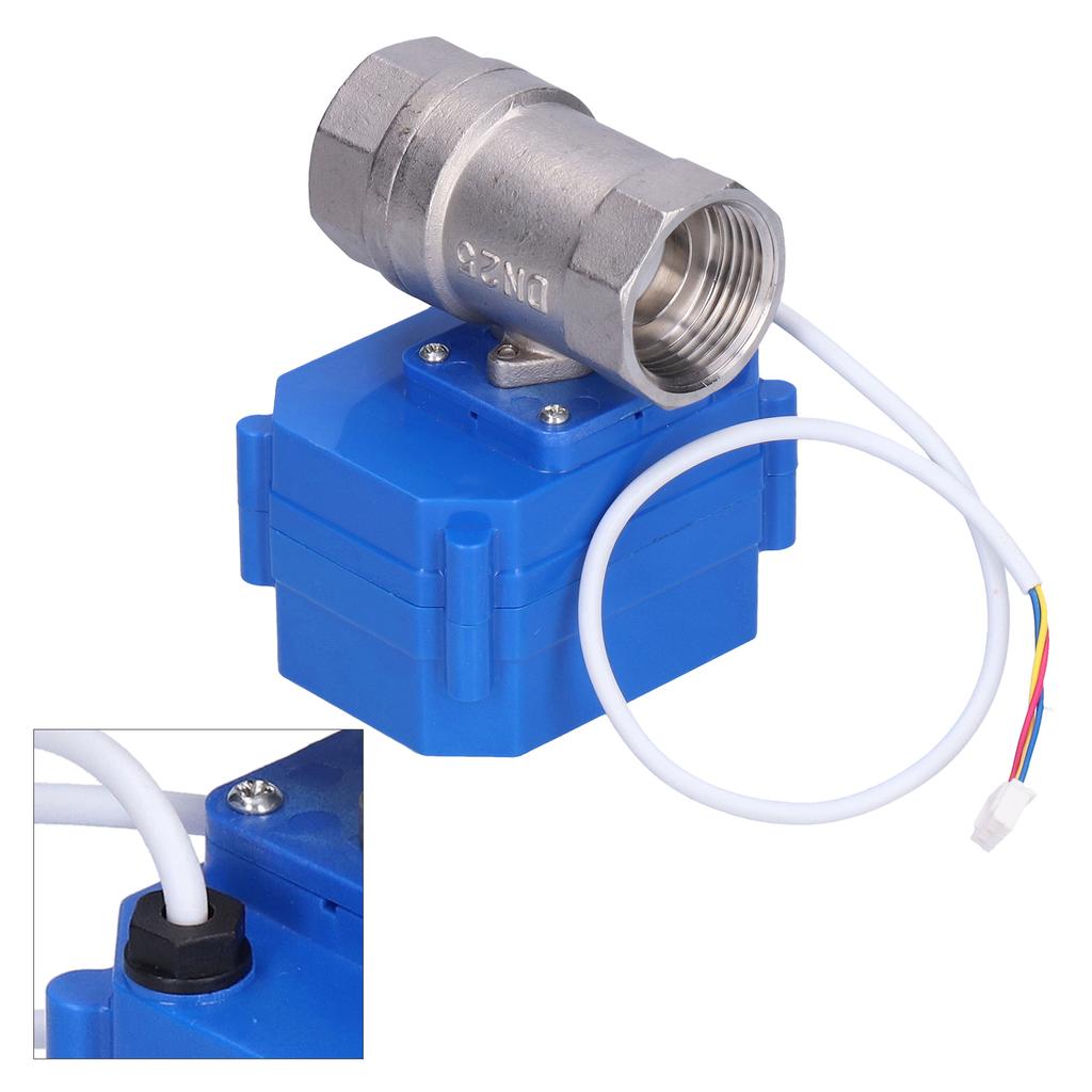 Motorized Ball Valve Stainless Steel Electrical Straight Through 1in CWX60PCR03AC220VDN25