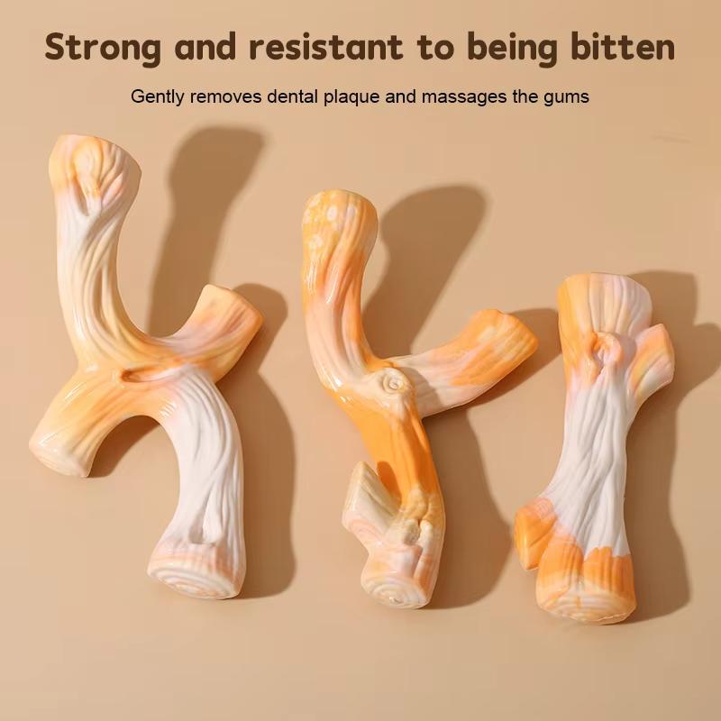 Factory-Direct Eco-Friendly Unbreakable Nylon Rubber Dog Chew Toy Molar Stick Designed for Medium to Large Dogs Powerful Chewers