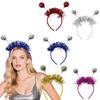 Disco Ball Headwear Breathable Hair Band Christmas Cosplay Hairband For Extended Wear Seasonal Celebration