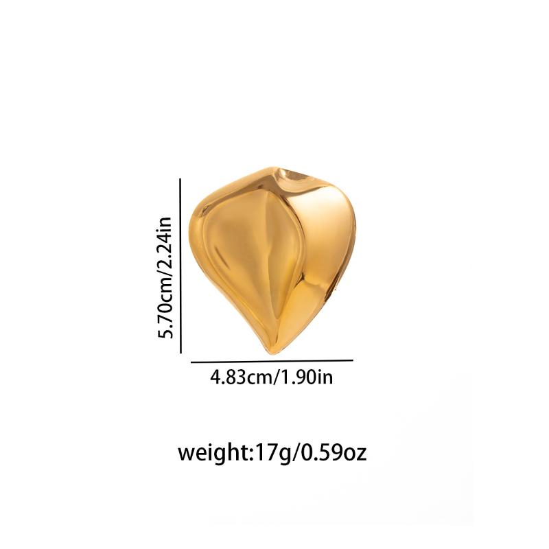 Metal Geometric Glossy Broochs For Women Unique Exquisite Suit Corsage Pins Party Jewelry Fashion Accessory