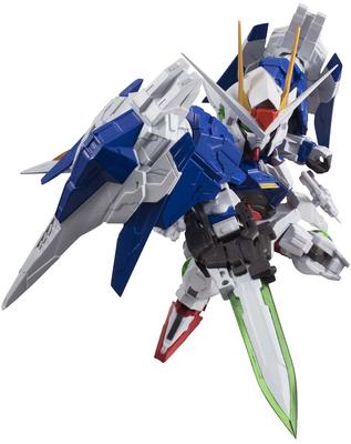 TAMASHII NATIONS NXEDGE STYLE Mobile Suit Gundam 00 00 Gundam O Raiser Set 85mm Painted Movable Figure [MS UNIT] & Approx. ABS&PVC