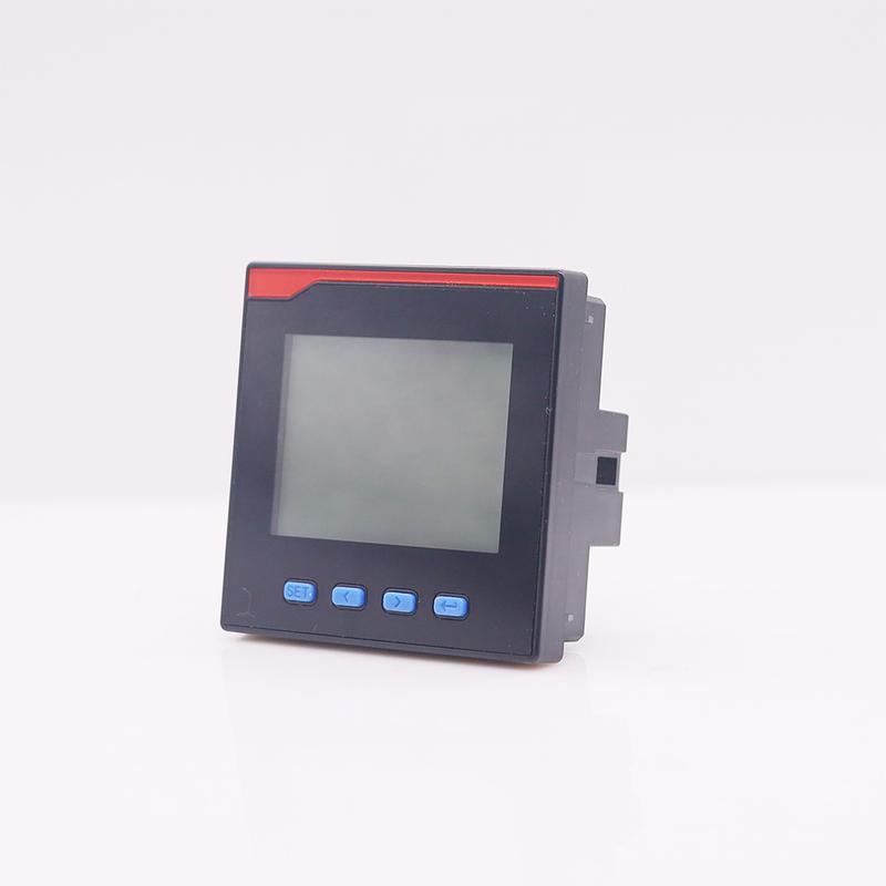 3 phase power meter ampere voltage kwh watt var power factor frequency LCD multifunction meter with ampere clamp sensor CT