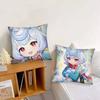 1pc Cartoon Anime Game Genshin Impact Sigewinne Pillow Case Fashion Square Pillowcase Bedroom Sofa Room Ins Decoration Leisure