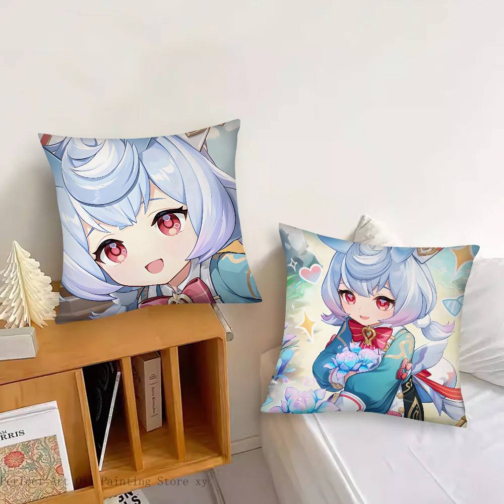 1pc Cartoon Anime Game Genshin Impact Sigewinne Pillow Case Fashion Square Pillowcase Bedroom Sofa Room Ins Decoration Leisure