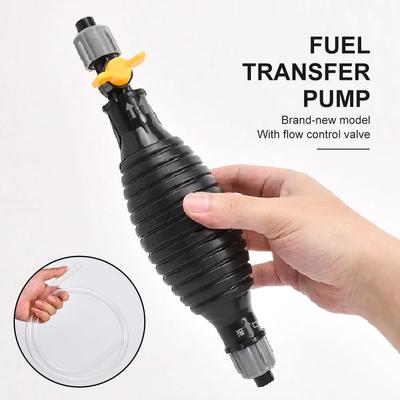 18mm Manual Fuel Pump High Flow Car Motorcycle Hand Siphon Water Fish Tank Oil Gasoline Petrol Diesel Liquid Transfer Tool