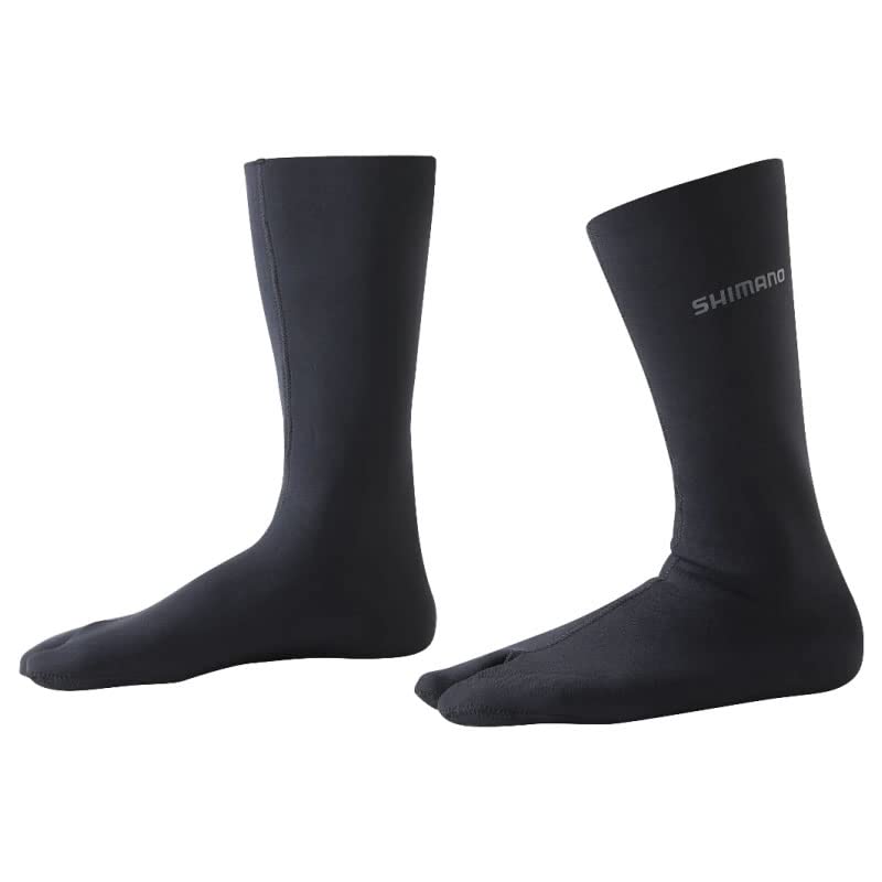 

CR Medium L [Shimano] Socks, Split, Black, чорний