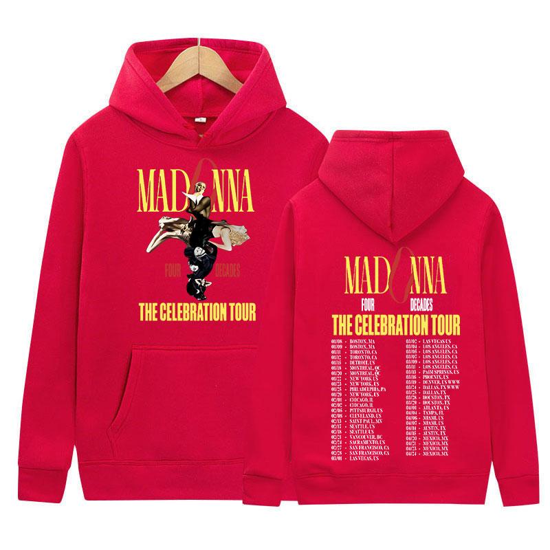 

Певица Мадонна The Celebration Tour 2024 Новый Худи Мужчины Женщины Хип-Хоп Ретро Пуловер Толстовка Модная Одежда Оверсайз Худи S