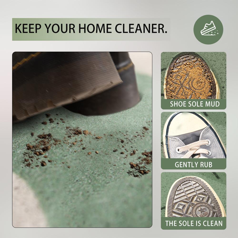 Geometrischer Stil Drahtschleife Fußmatte PVC Haustür-Fußmatte Türvorleger Strapazierfähige Fußmatte Anti-Rutsch-Matte