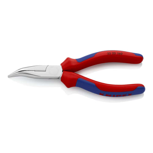 KNIPEX Bent Nose Pliers, 160mm, 2525160