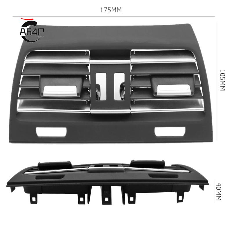 A64P-Car Rear Center Console Vent Panel Outlet Grille Cover Fresh AC Air Vent Grille Cover For BMW F01 F02 750I 750Li 2009-2015 чёрный