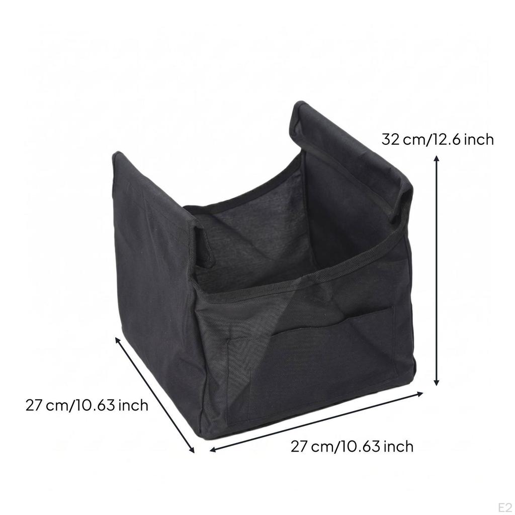 Foldable Storage Basket Lightweight Aluminum Frame for Outdoor L Cloth Bag