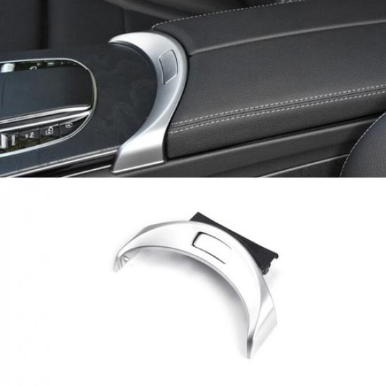 Matte Silver Car Armrest Box Switch Part Replace Trim For Benz C W205 2015-