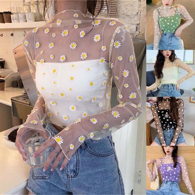 Mode dames casual lange mouwen bedrukte losse dames tops shirts