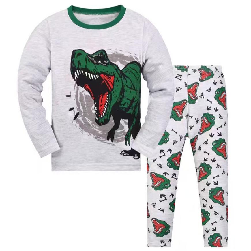 New Kids Dinosaur Cartoon Pajama Set - Children's Homewear
