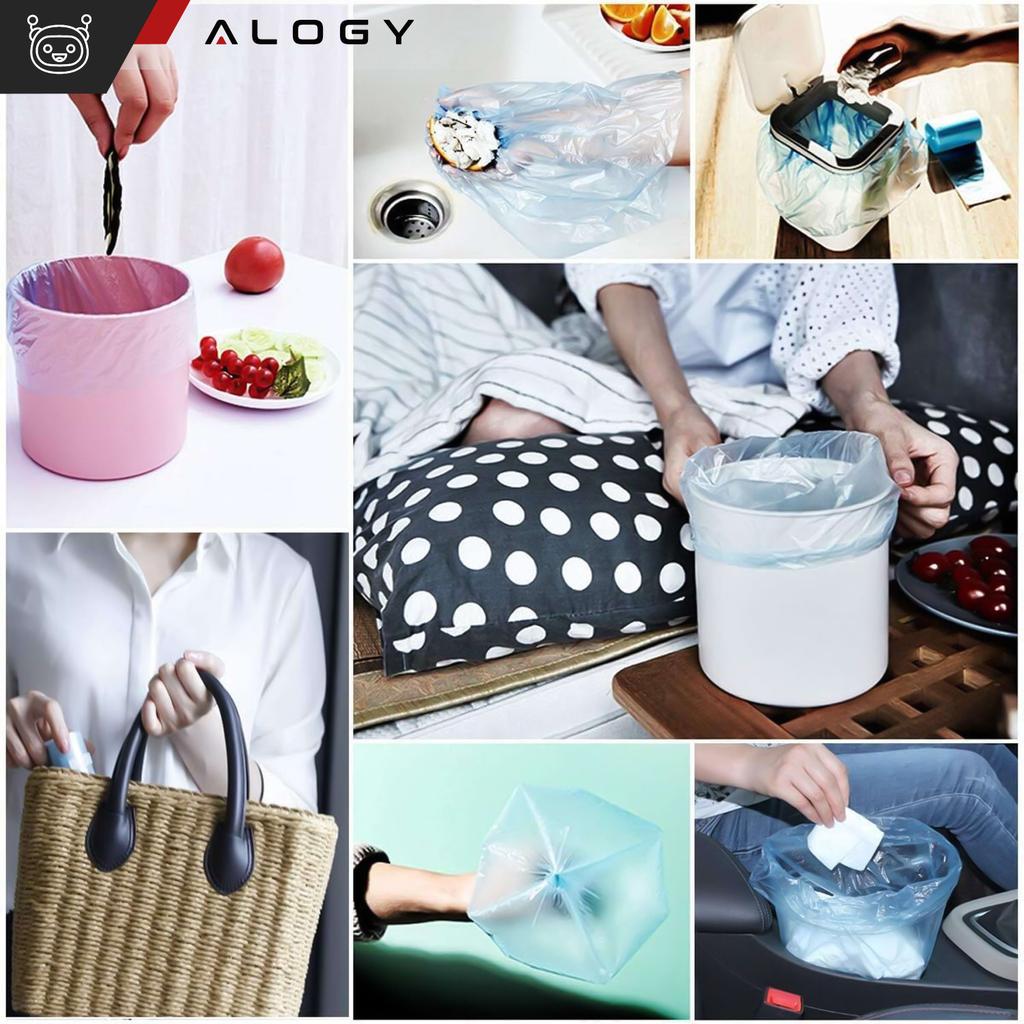 Garbage Bags Small Mini Colorful Mix Colors 6 Rolls X15 Bag Set 3L [90 Pcs] Alogy