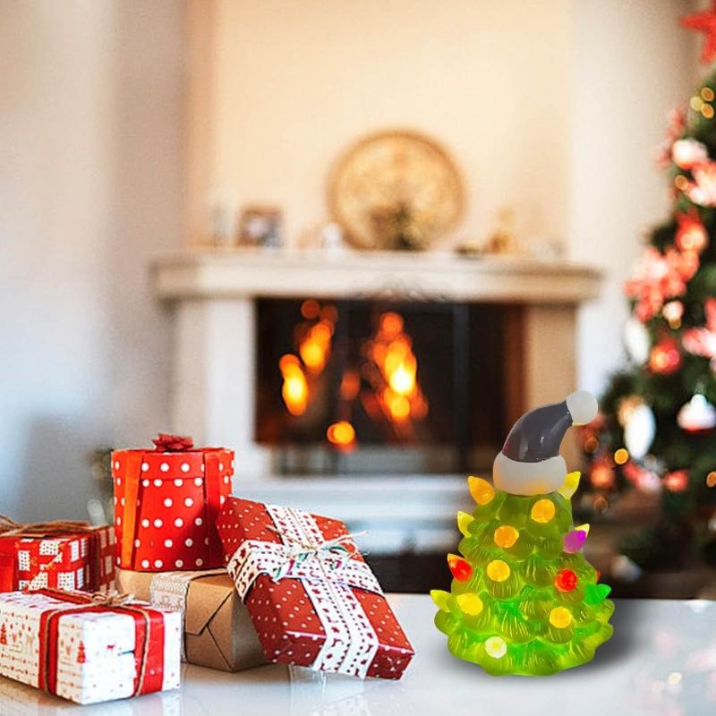 Resin Decoration Christmas Tree Figurine Easy Seasonal Storage Solution