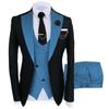 Men's European/American Business Style 3-Piece Suit Set for Wedding & Banquet – Groom/Best Man Plus Size
