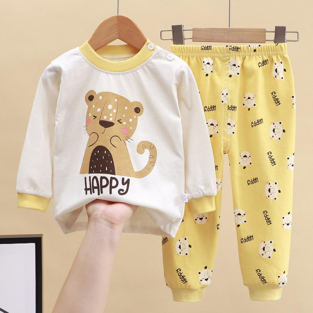 Children's Underwear Set Made of Pure Cotton for Boys' Autumn Wear, Women's Clothing for Autumn Wear, Autumn Pants for Home Wear, Children's Clothing