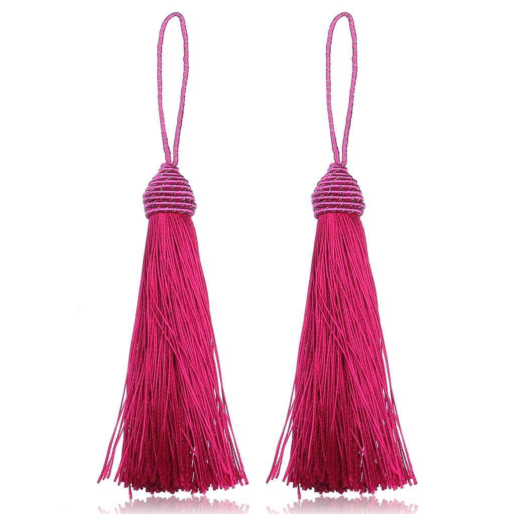 10pcs 15cm Polyester Tassels Pineapple Head Hanging Rope Bookmark Tassel Fringe For DIY Key Chain Earring Clothing Accessories