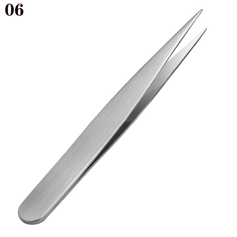 Polished Multipurpose Slant/Tip/Flat Eyebrow Tweezers Plucking Eyebrows Ingrown Hair Removal Beards Tool