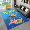 Dywanik Cartoonowy 3D Gąbka Bob Patrick Gwiazda do Pokoju Zabaw Sypialni Salonu Sofa Wystrój Domu, Dywanik dla Dzieci Antypoślizgowa Mata Podłogowa