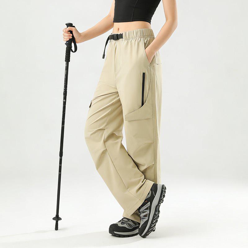 Unisex American High Street Parachute Pants: Summer Thin, Casual, Straight-Leg Outdoor Sports Wear for Men & Women.