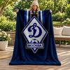 FC Dinamo Minsk Blanket Flannel Blanket Soft Cozy Plush Throw for Sofa Bed Lightweight Home Decoration Gifts for Christmas Various Holidays
