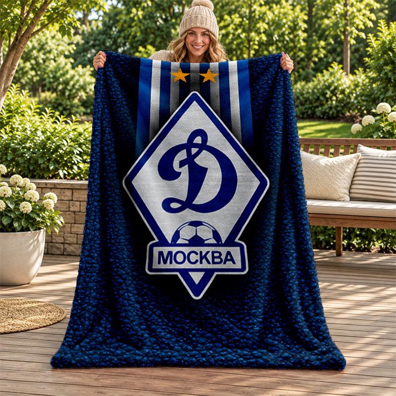 FC Dinamo Minsk Blanket Flannel Blanket Soft Cozy Plush Throw for Sofa Bed Lightweight Home Decoration Gifts for Christmas Various Holidays