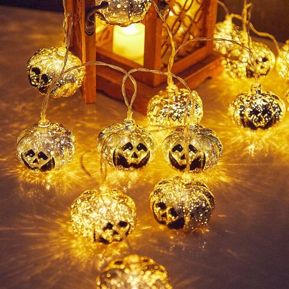Waterproof Pumpkin Lantern Strings Creative Night Light Halloween Decorative LED Lanterns  Indoor