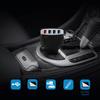 Portable 4 Port Car Charger Quick Charging Adapter USB Car Socket Adapter with Cord for Car Truck Navigation Cameras