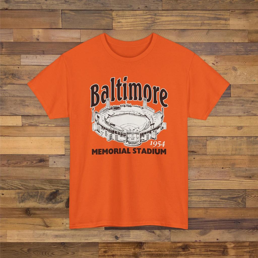 Memorial Stadium 1954 Ballpark T Shirt - Baltimore Orioles Baseball