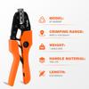 KF CPTEC Ferrule Crimping Tool for Wire Ferrules and End AWG Electrical Terminal Crimping Tool Sleeves, 2-10 (6-35mm²) - Heavy-Duty
