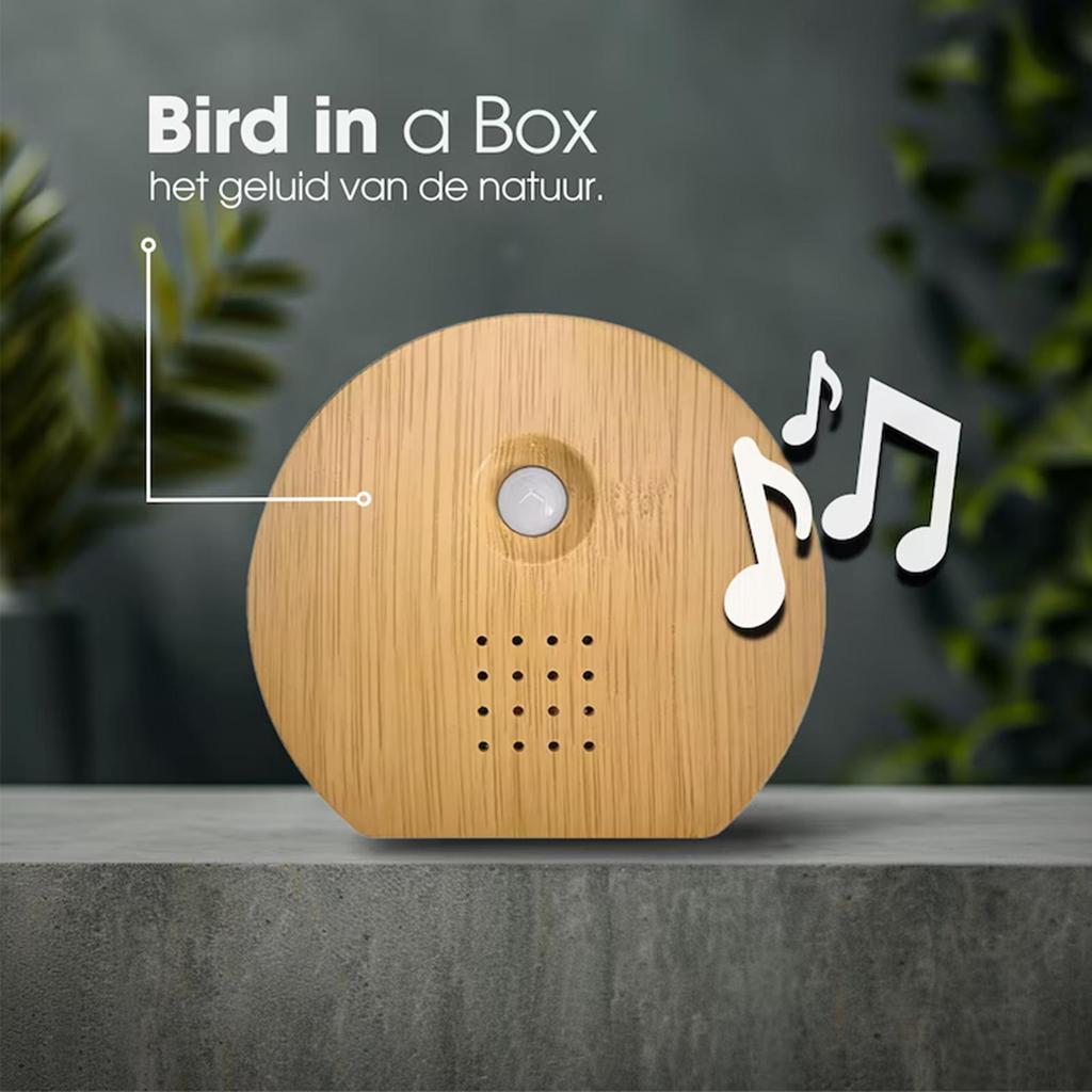 Bird Chirping Sound Box Motion Sensor Singing Bird Speaker Smart Animal Noise Machine for Bedroom Living Room Fireplace Yoga