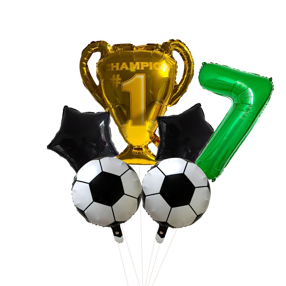 

32inch Green Digit Number Globos Football Helium Balloons Trophy Balloon Children s Gifts Birthday Party Decorations Kids Other