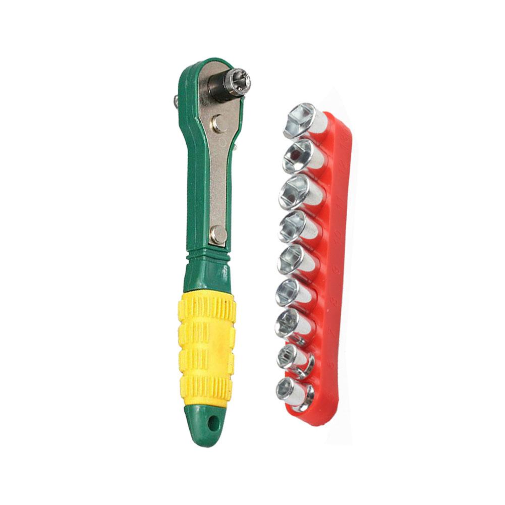 1/4 Head Screwdriver Pole 6.35mm Inner Hexagon Ratchet Socket Wrench Portable Ratchet Wrench For Forward And Reverse Rotation