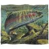Wild Wings Rainbow Trout 2 Silky Supersoft Blanket
