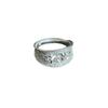 Elegant Geometric Hollow Flower Ring: Versatile, Stackable Beaded Design for Women's Fashion
