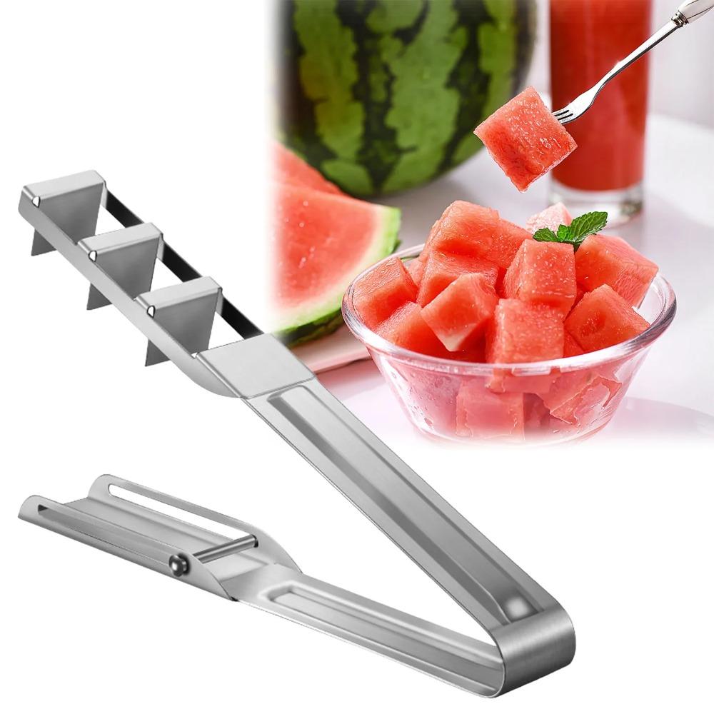 Rust-proof Watermelon Cube Cutter Anti-corrosion Fruit Splitter Watermelon Dicing Divider  Kids